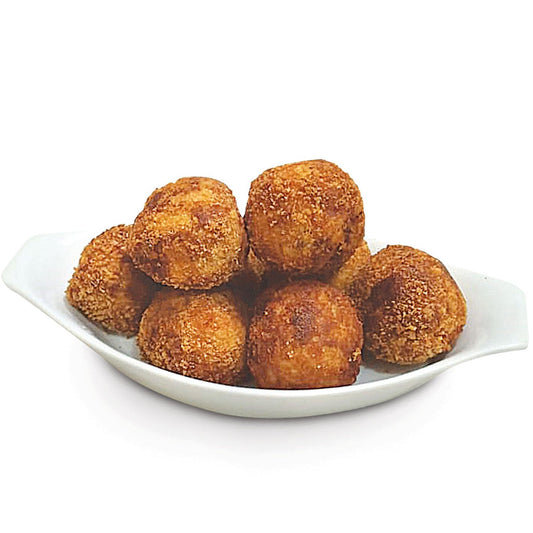 Frozen Pure Chicken Balls with Cheese – Tender chicken and gooey cheese combine in these golden, crispy balls. Convenient, flavorful, and perfect for a quick, gourmet snack or meal at home.